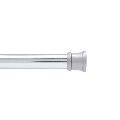 Wayfair Basics Burwell 42-72 Inch Adjustable Straight Tension Shower Curtain Rod
