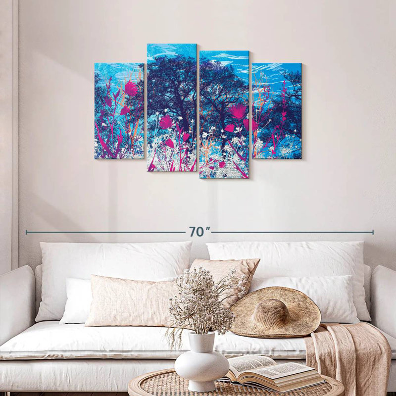 Alvord Blue Sky Meadow Foliage, 27" H x 43" W