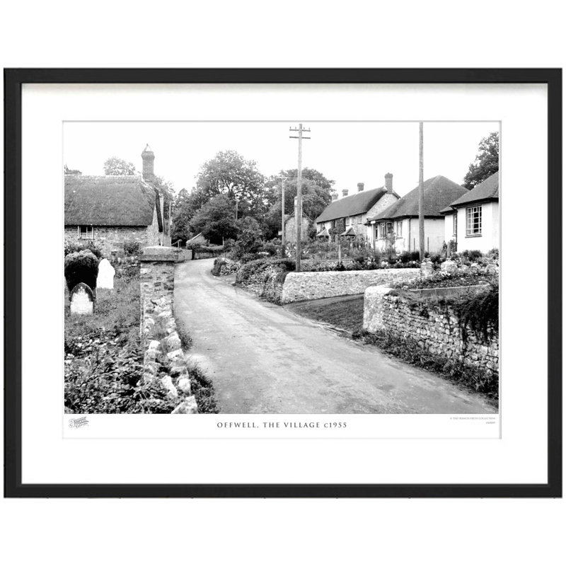 Offwell, The Village C1955 by Francis Frith - Single Picture Frame Print, 40cm H x 50cm W x 2.3cm D