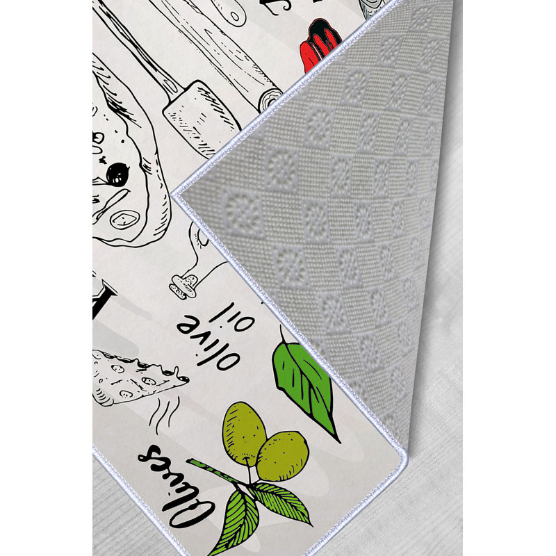 Soft & Durable Area Rug, 5.2 x 7.5 Feet, 100% Polyester, 650 g/m², 0.3 in Pile Height | Non-Slip PVC Dot Underside | Machine Washable, 3D Digital Print | Perfect for Living Room, Bedroom & Office Decor