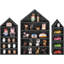 Ensemble de 3 tablettes en forme de maison