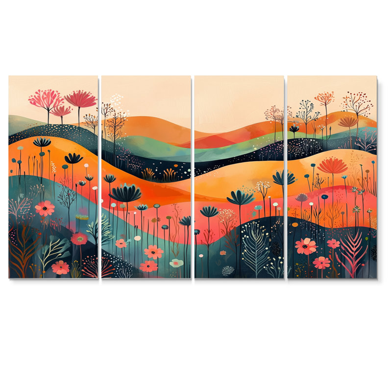 Andrade - Botanicals Wall Art - Décoration murale, H 28 po x l 48 po, 4