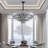 Maecee Crystal Chandelier Light Fixture, Luxury Round Chandeliers High Ceiling for Living Room, Bedroom, Dining Room, Kitchen Island, Entryway-900311508-900311504