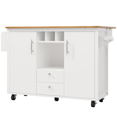 138 cm W Kitchen Island with Top