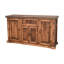 Console de rangement artisanale en bois massif