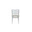 2 chaises de salle à manger à dossier échelle, châle, bleu, bois massif +, 19,6 po L, H 34,61 po, P 22,84 po (2), siège, po