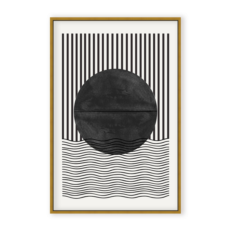BaB No10. Print by The Miuus Studio, 48" H x 32" W x 1.125" D, Black, Framed Matted Print