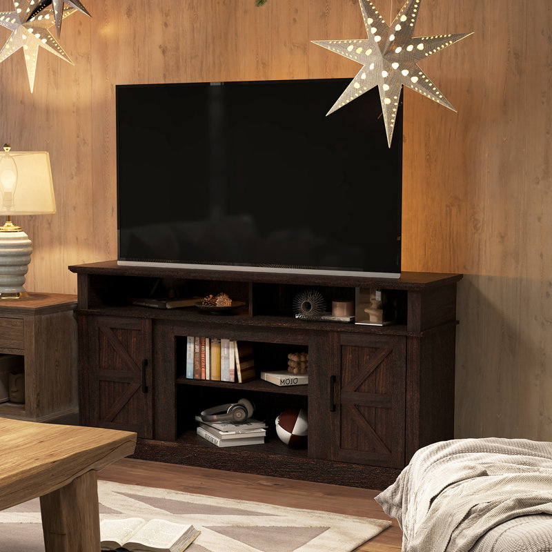 TV Stand For Tvs Up To 65", Brown