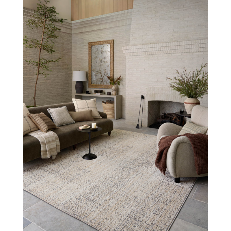 Tapis naturel / ardoise Amber Lewis x Loloi Bexley, Tapis de couloir 2 pi 7 po x 8 pi