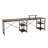 Techni Mobili L-Shape Industrial Desk With Storage Shelves