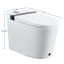 Toilette intelligente avec fonction d'ouverture / fermeture automatique, plusieurs modes de lavage, capteur de pied et affichage à DEL - Toilette de salle de bain moderne en céramique blanche, profondeur 26,56 po, largeur 15,66 po, hauteur 17,49 po, poids 86,57 lb,