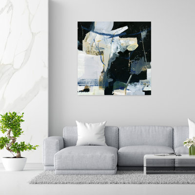 Bleu dans la bouche, art contemporain abstrait