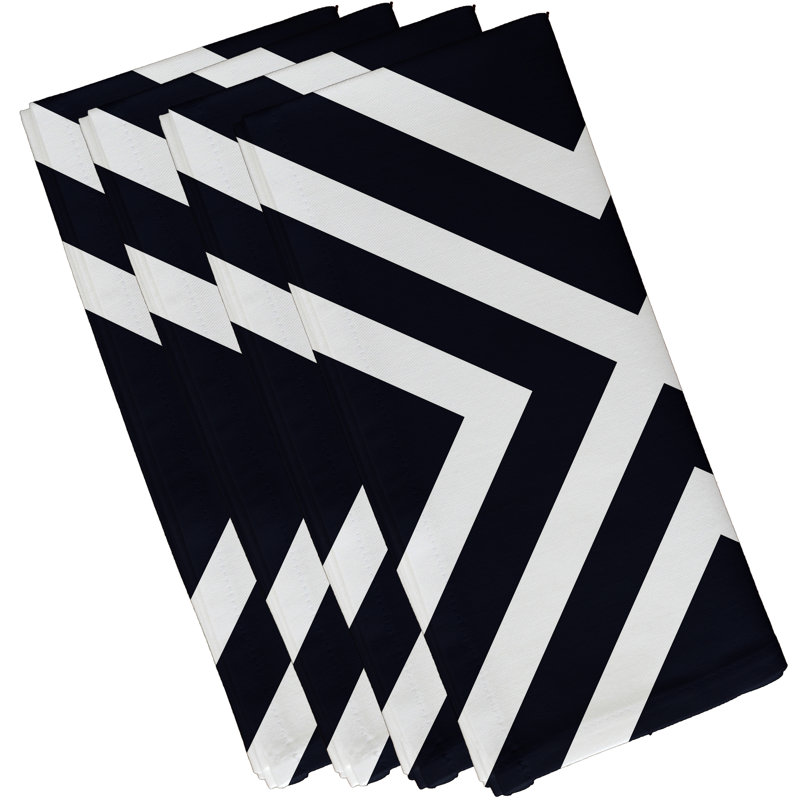 Valen Napkins, 18"W x 18"L, Navy Blue