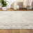 Jacub Performance Ornate Traditional Oriental Gray/Ivory Waterproof Rug-1394815502