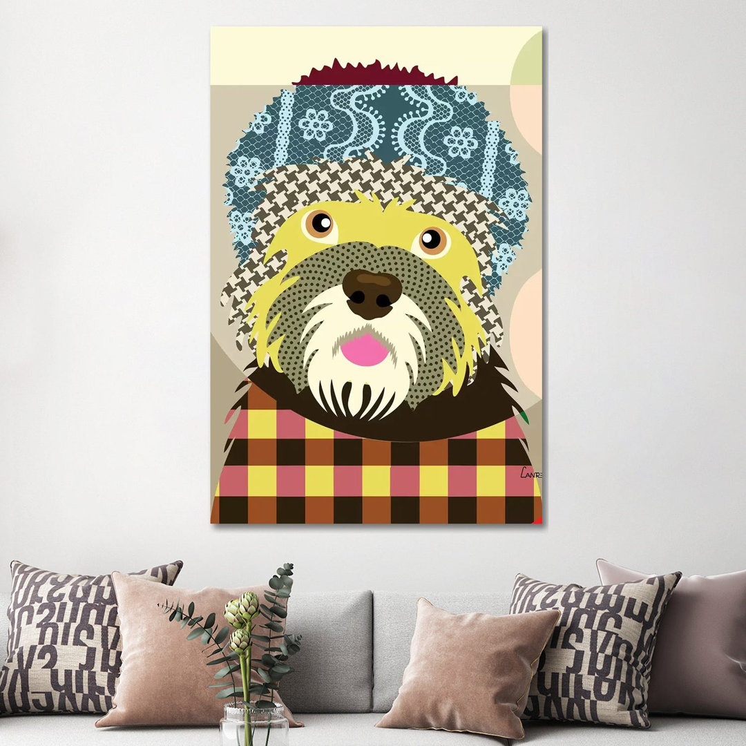 Dandie Dinmont Terrier by Lanre Studio - Wrapped Canvas Print