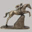 Steeple Chaser Bronze Horse Aeroome Statue
