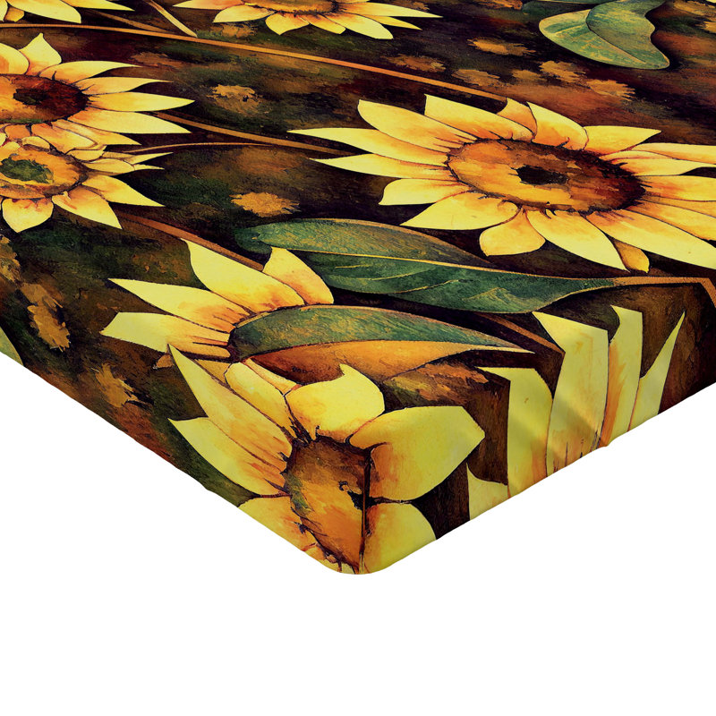 Drap-housse floral Ambesonne, Vert avocat pâle, fauve / floral, Drap-housse de taille simple