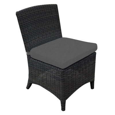 Bella Wicker Armless Outdoor Dining Chair