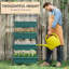 Support à plantes vertical à 4 niveaux - auto-drainant, pour jardin surélevé extérieur et intérieur