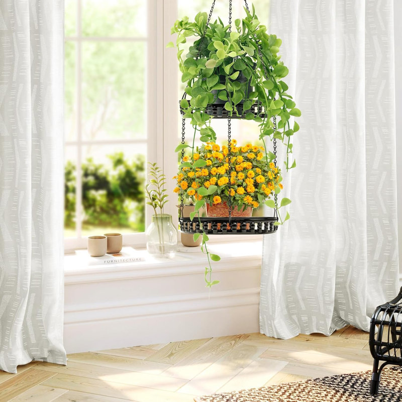 Jardinière suspendue 9,45 pouces moderne en métal
