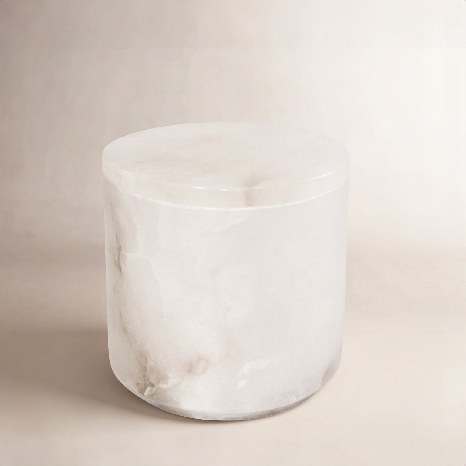 Stoneware Jar, 4" H x 4" W x 4" D