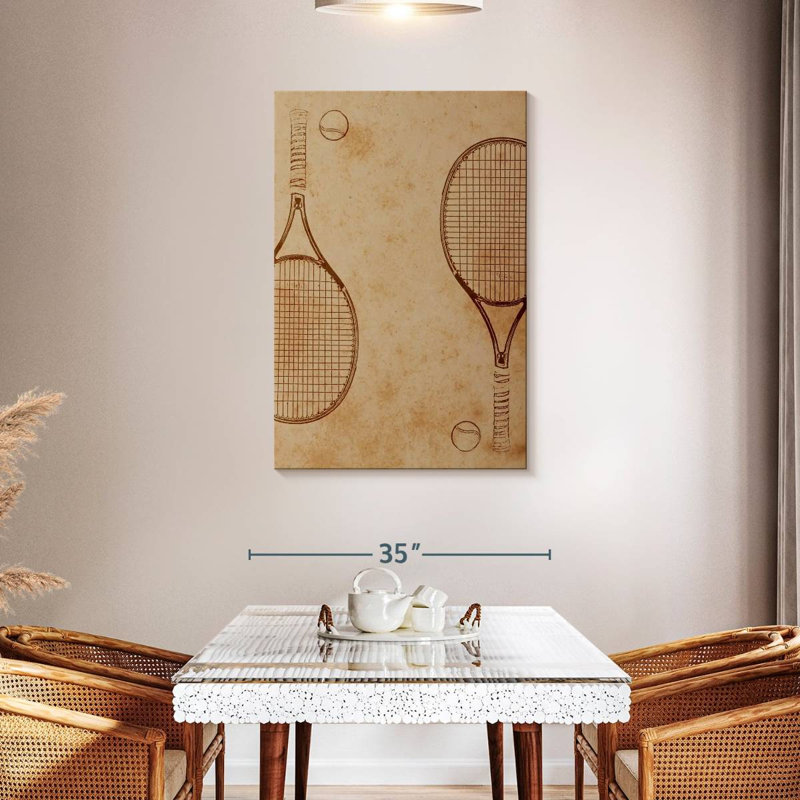 Sireci Tennis Sketch, 45" H x 30" W
