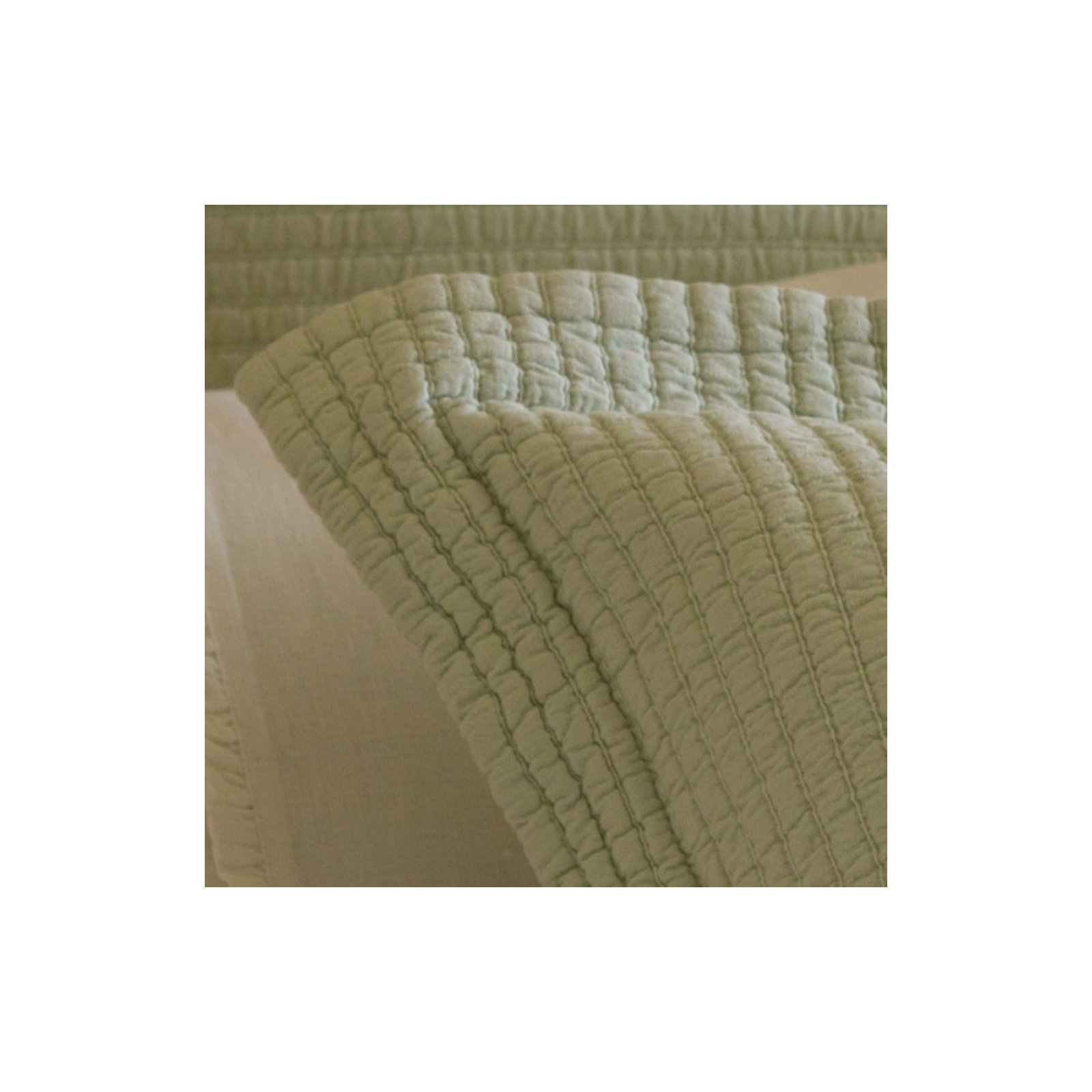 Hudson Stripe Cotton Blend Sham Set, Euro, Robin's Egg Blue