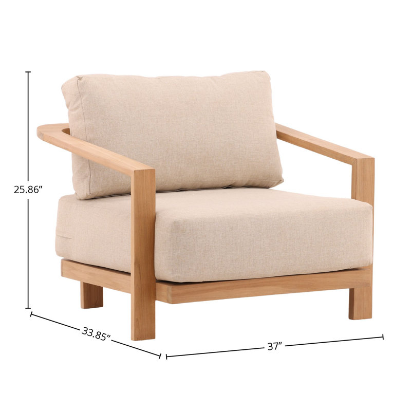 Redford 37" Wide Outdoor Sofa, Sand