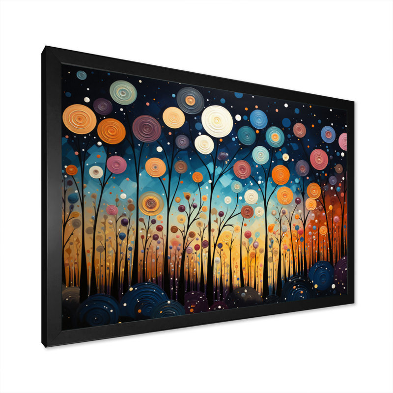 «Wanderlust I», impression colorée sur toile Mid Mid Century, H 16 po x l 32 po x P 1 po, Cadre simple noir