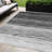 5' X 8' Ivory Ombre Washable Indoor Outdoor Area Rug