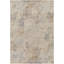 Tapis en polyester tissé à la machine à motif abstrait bleu ardoise / brun clair-700961150