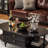 Solid wood coffee table with retro design