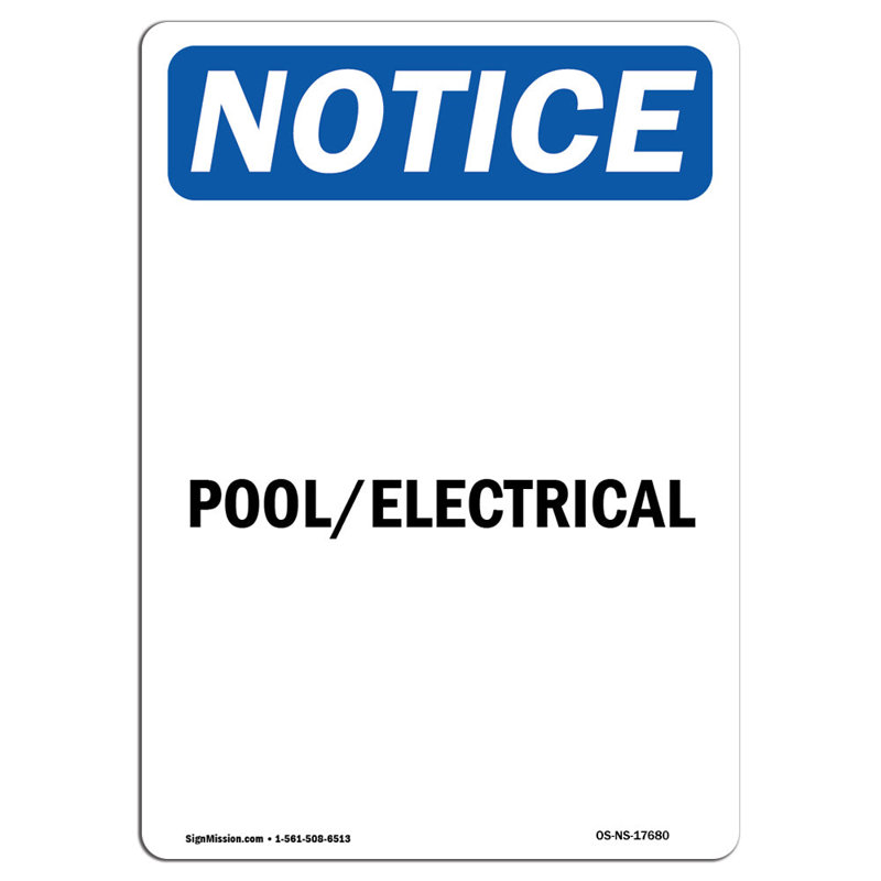 Pool Electrical Sign