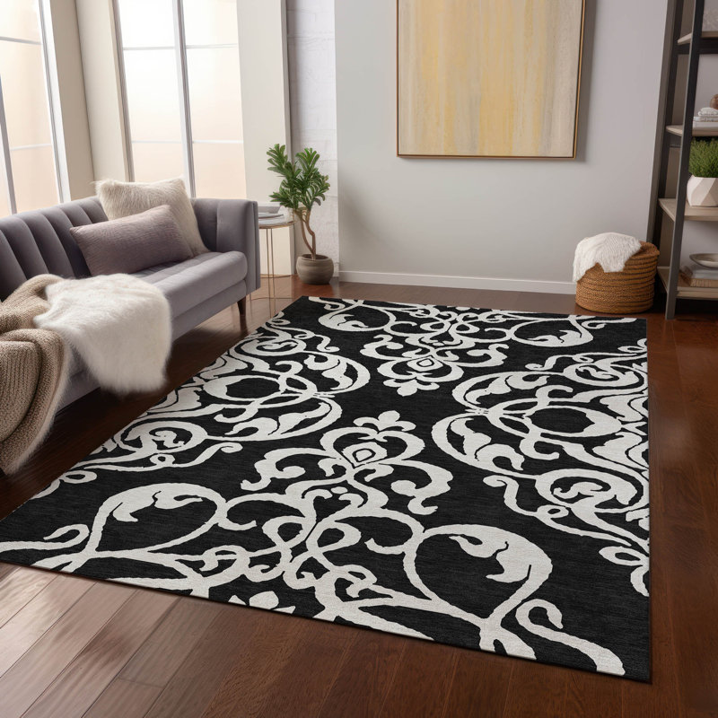 Tapis Chayden avec envers antidérapant, Rectangle 5 pi x 7 pi 6 po