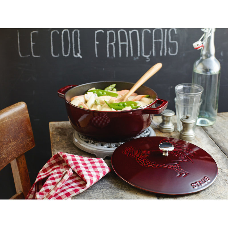 Cast Iron 3.8-qt Essential French Dutch Oven, Grenadine