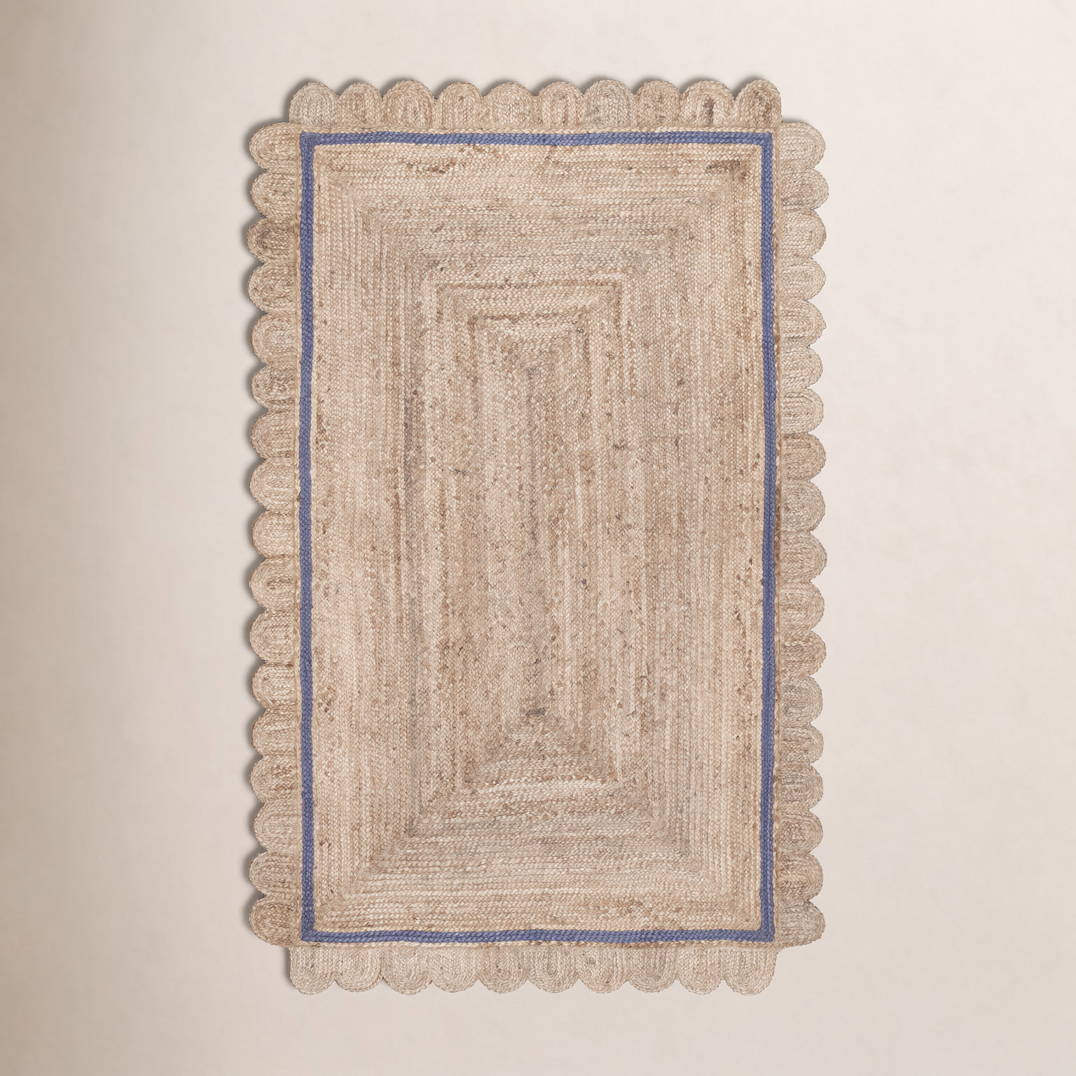 Hand-Braided Jute Rug, Rectangle 5' x 8'