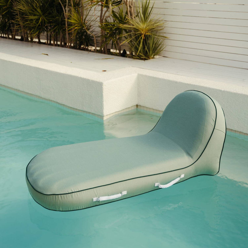 Club Chair - Teak, Rivie Green