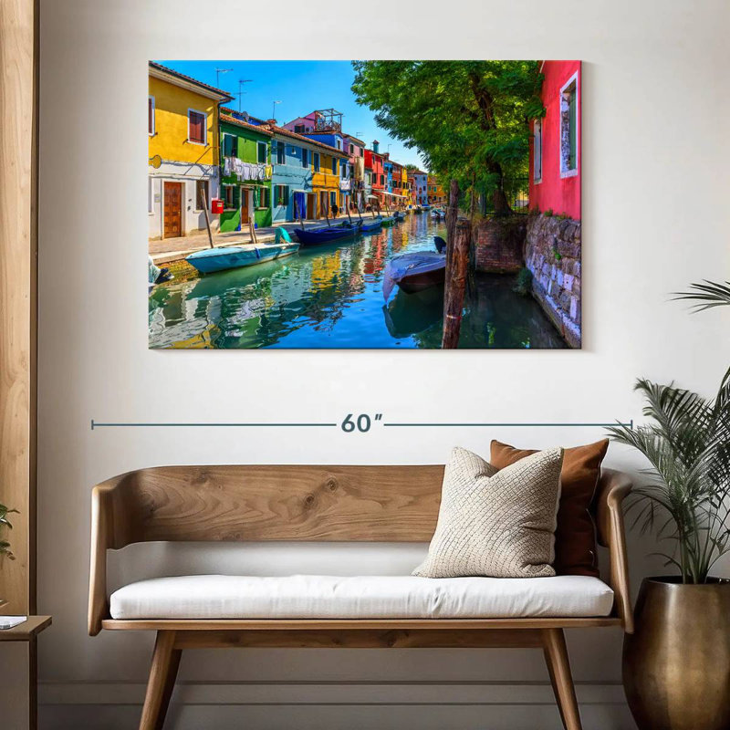 Lilie, vibrant Burano Canal, H 32 po x l 48 po