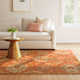 Aaron Hand Tufted Wool Terracotta/Orange/Dusty Sage Rug
