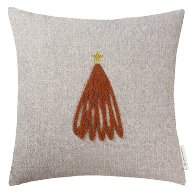 Orange Square Cushion Cover