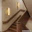 1 - Light 12"/16" Rectangular Brass Wall Sconces Flush Mounted Sconces With Alabaster Shade-2126549133