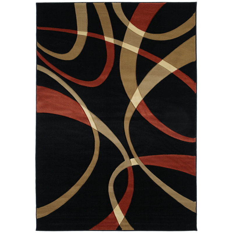 Dov Abstract Indoor Rug, Rectangle 5'3" x 7'6"