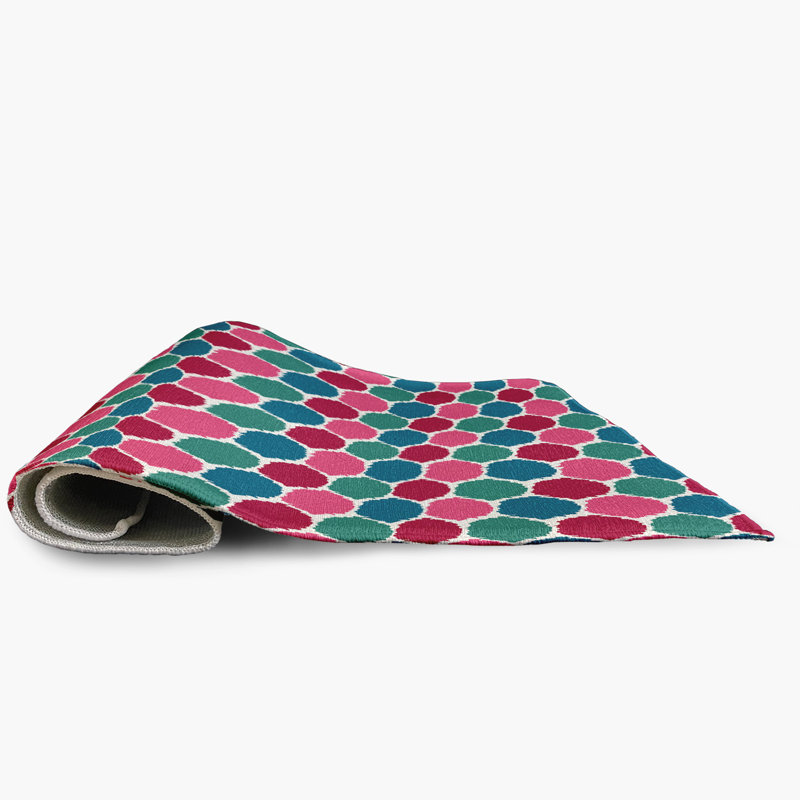 Rectangle Rectangle 1'6" X 2'6" Indoor/Outdoor Area Rug with Non-Slip Backing