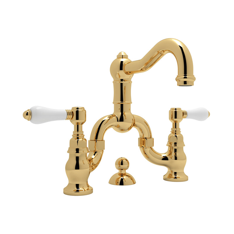 Acqui® Bridge Lavatory Faucet, Italian Brass