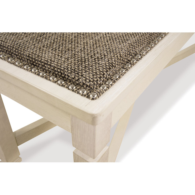 Chailey Upholstered Bench, Brown, White