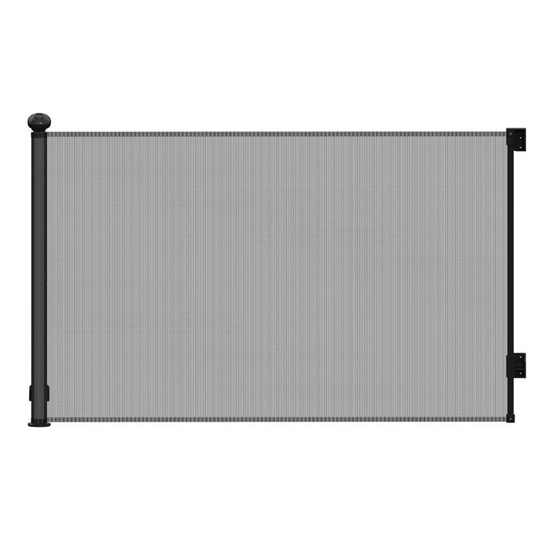 Leisha Metal Free Standing Pet Gate, Grey