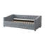 Lit de jour simple avec lit gigogne, tablettes de rangement et bureau d'étude intégré pour une utilisation multifonctionnelle peu encombrante.-634095162