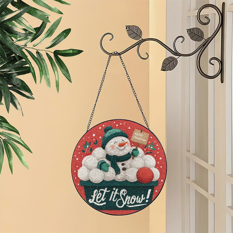 Bonhomme de neige Let It Snow Christmas, 3,5 x 3,5 po (9 x 9 cm)