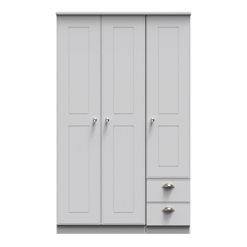 Conners Manufactured Wood Wardrobe, Grey Matt