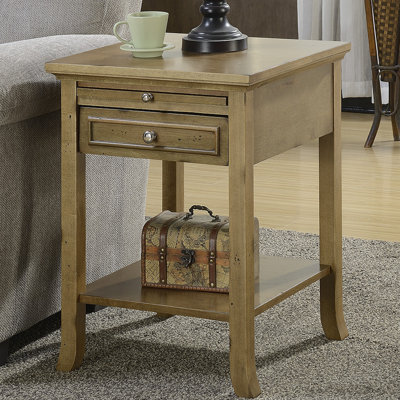 Table de bout avec rangement Carbin